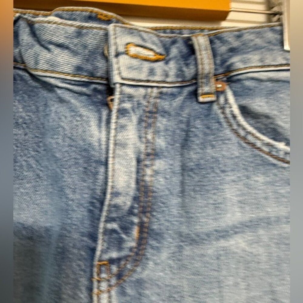 Pilcro and the Letterpress Denim Midi Skirt Size 6 Petite - Picture 12 of 12